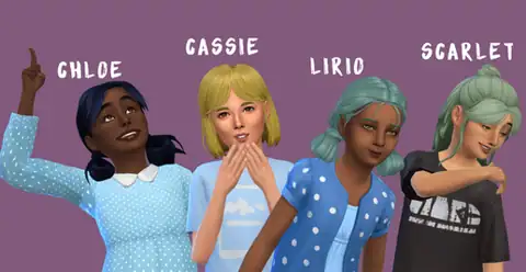 Kids Hair Dump 14 Recolored in AMPified