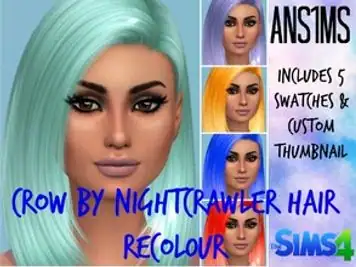 [Ans1ms] 'Crow' by Nightcrawler_Sims Recolour - mesh needed