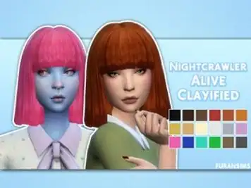 Nightcrawler Sims Alive Clayified - Mesh Needed