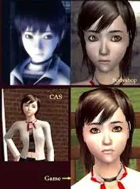 Mod The Sims - Minanna´s Half tied hair with Ribbon for requested Miku from  Fatal Frame