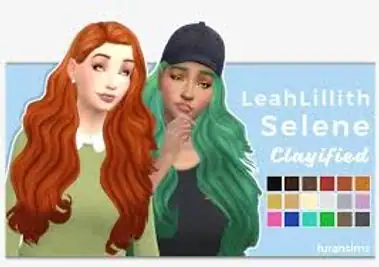 Cc Furansims Hi Everyone Today I Present - Sims 4 Clayified Hair  Leahlillith Transparent PNG - 1280x868 - Free Download on NicePNG