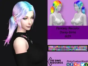 Fantasy Recolor of Daisy-Sims G29 hair