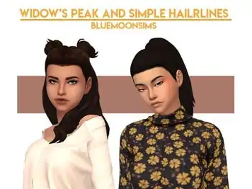 BlueMoon Tresses: Chic Widow's Peak & Simple Hairlines (#AlphaHair #AlphaCC)