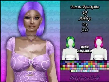 Bonus Retexture of Ashley hair by Ade