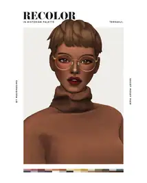 @maushasims Short Messy Hair Recolor, Add-ons