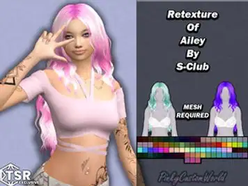 Retexture of Ailey hair by S-Club