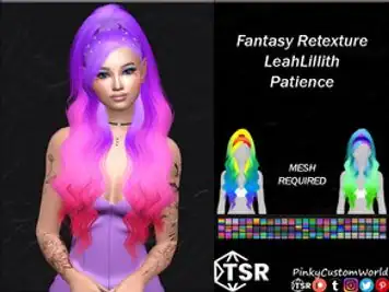 Fantasy Retexture of Patience hair by LeahLillith