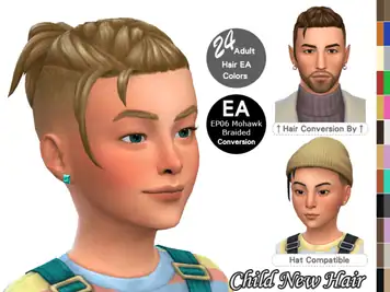 Child Mohawk Braided Hair