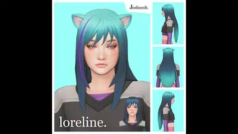 Loreline Hair & Ombre Overlay (Hair Commissions)