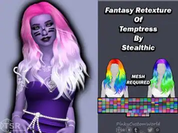 Fantasy Retexture of Temptress hair by Stealthic