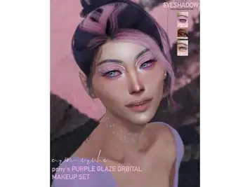 Glamour Galaxy: Arimuruha Pony's Purple Glaze Orbital Makeup Set