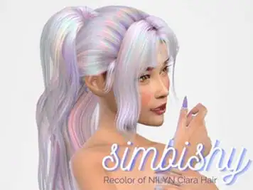 Holographic Rainbow Hair | Recolor of NILYN Ciara Hair