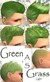 Mod The Sims - Green As Grass - Maxis Hair Recolors - 2 Versions *Requested*