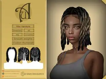 Hibo - Twisted locs for female sims