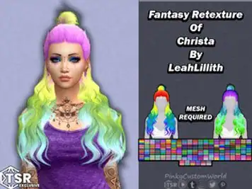 Fantasy Retexture of Christa hair by LeahLillith