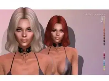Nightcrawler Sims' Stella Hairstyle for Females