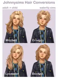 `*:;,．★ JohnnySims Hair Conversions ☆・:.,;*