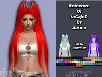 Retexture of taCajoD hair by Aurum