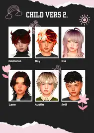 *ੈ✩‧₊˚༺ Child Hair Drop 2 ༻*ੈ✩‧₊˚
