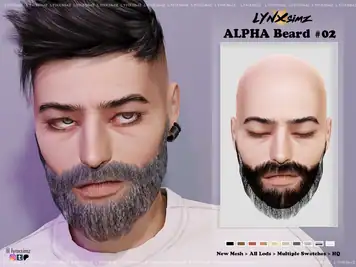 Alpha Beard #02 by Lynxsimz: Facial Hair & Beards