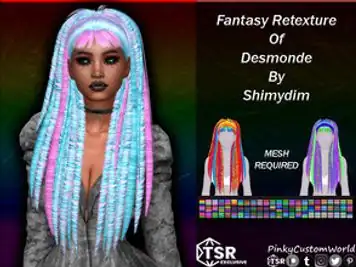 Fantasy Retexture of Desmonde hair by Shimydim