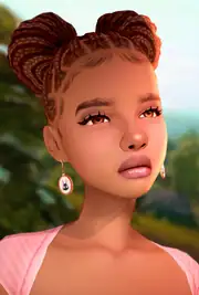 Braided Space Bun Hair | JellyPaws