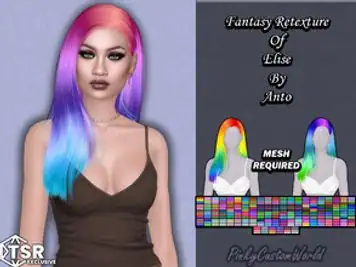 Fantasy Retexture of Elise hair by Anto