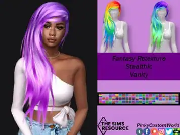 Fantasy Retexture of Vanity hair by Stealthic