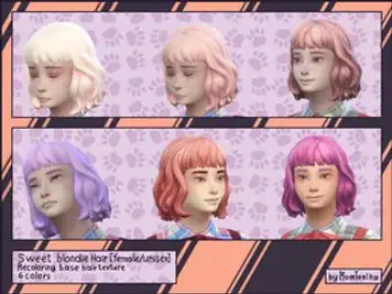 Sweet purple hair for Adult