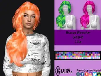 Bonus Retexture of Lilia hair by S-Club
