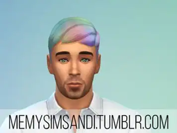 Base Game Rainbow Hair 1 - Male