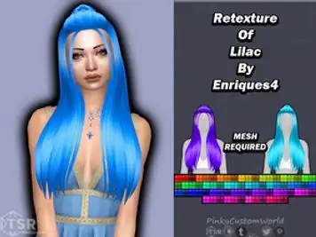 Retexture of Lilac hair by Enriques4