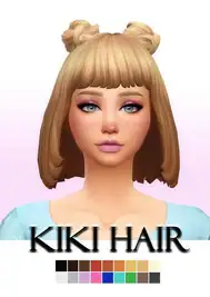 Free Moschino-Inspired Hair with Space Buns - 18 EA Swatches & More