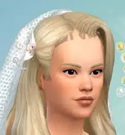 Hairline on my CC hair is glitched and hairpiece glitches. | Sims 4 Studio