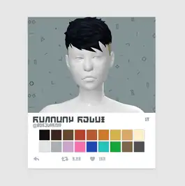 runaway hair redux - Sims 4 Black Male Hair