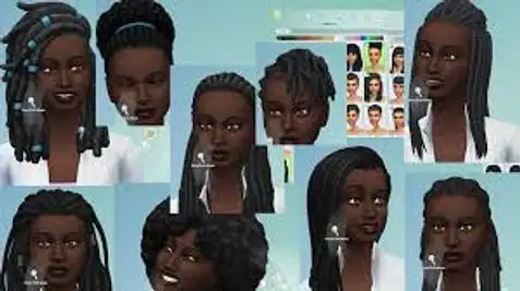 FIXED] Black Hair looking gray/blue on several hairstyles | EA Forums -  11526139
