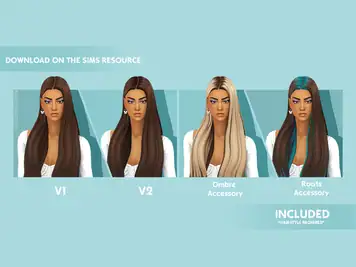 Delaney Hairstyle Ombre & Roots Accessory