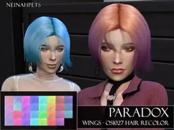 Paradox - WINGS-OS1027 Hair Recolor - Mesh needed