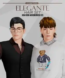 Trendy Hairstyle Pack (Swide Swept / Messy Mullet with Bangs)