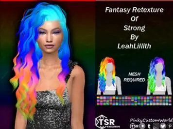 Fantasy Retexture of Strong hair by LeahLillith