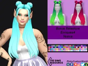 Bonus Retexture of Yesica hair by Enriques4