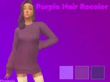 Purple Hair Recolor