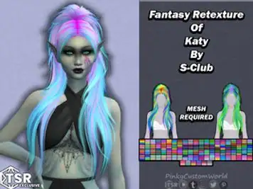 Fantasy Retexture of Katy hair by S-Club