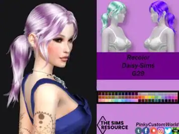 Recolor of Daisy-Sims G29 hair