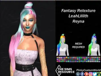 Fantasy Retexture of Reyna hair by LeahLillith