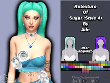 Retexture of Sugar (Style 4) hair by Ade