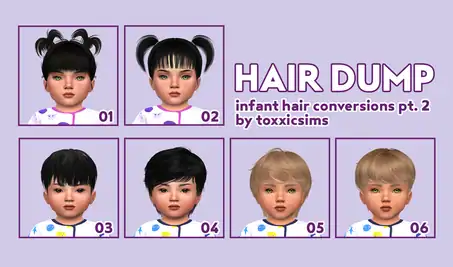 Infant Hair Conversions Part 2 | toxxicsims