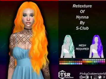 Retexture of Nynna hair by S-Club