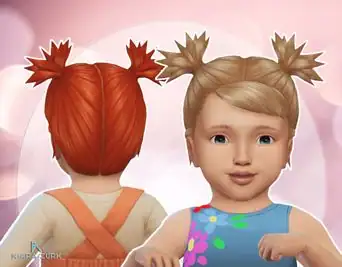 Adorable Infant Pigtails by Kiara Zurk: Hairstyles for Little Girls