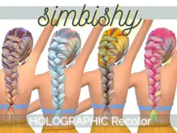 Holographic Rainbow Hair | Recolor of Anto Alessandra Hair
